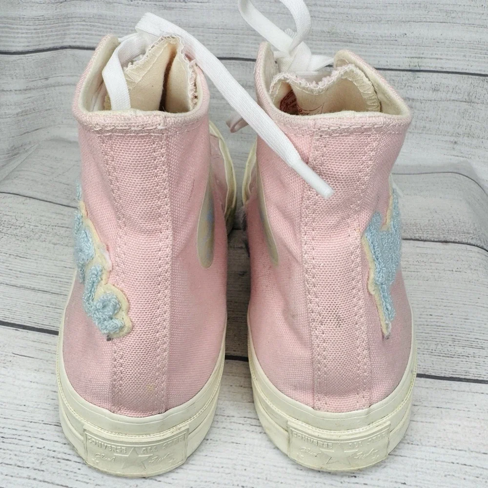 Converse Golf Le Fleur x Chuck 70 M8 W10 Chenille Almond Blossom 167478C Pink Hi - Picture 4 of 8